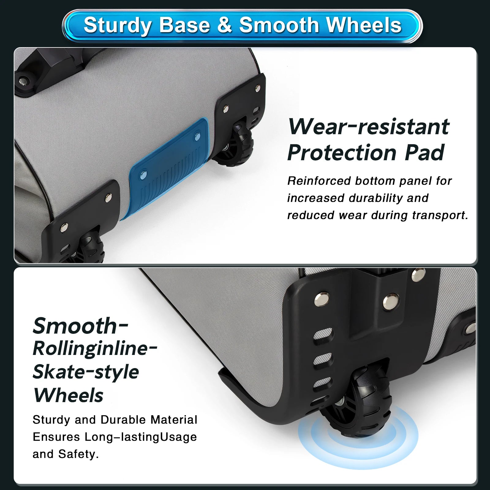 Golf Travel Bag Heavy Duty With Wheels 900D Polyester Foldable