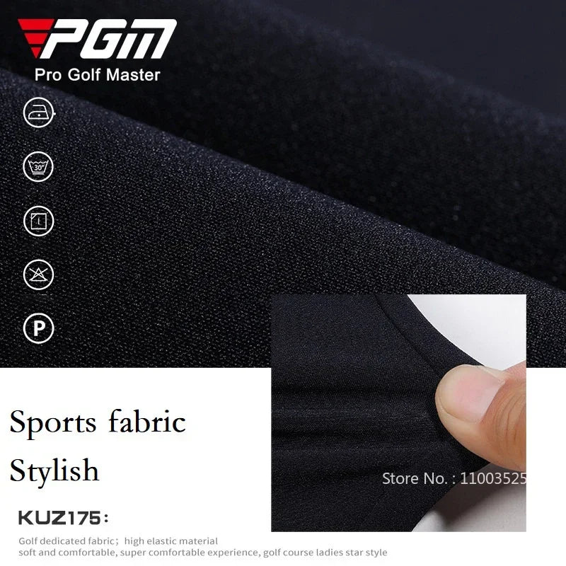 Women's Full Length High Waist Flared Cotton Golf Trousers