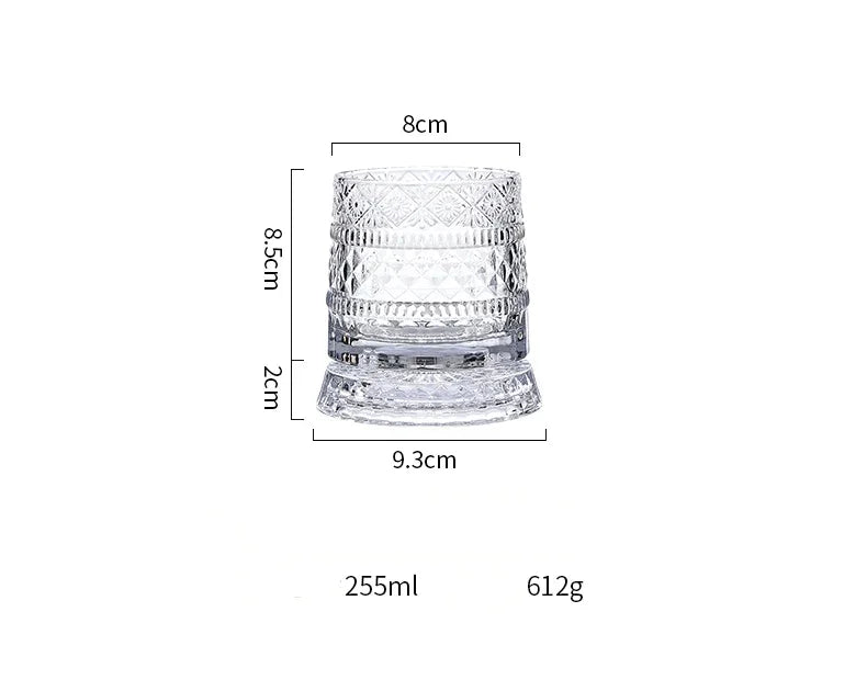 255 ML Whiskey Glass  Transparent Wine Glass Household Heat-resistant Rotatable Beer Cup Party Drinkware Foreign wine cup - Buy online at  Vibe In Cart.