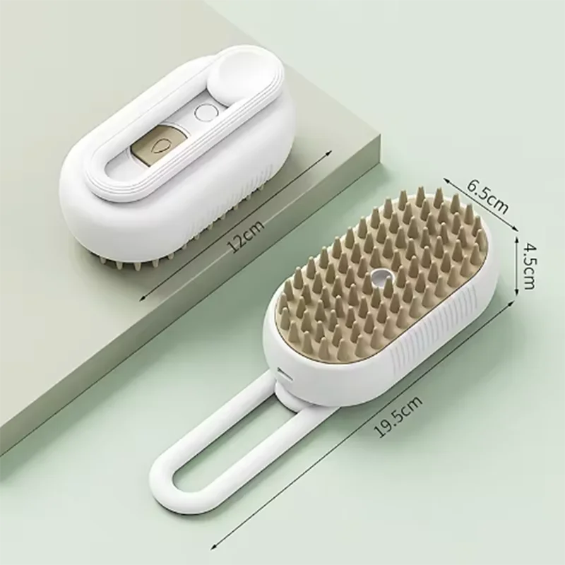 Hot Cat Dog Pet Spray Massage Brush One Button Steam Spray Folding Rotatable Floating Hair Bath Hair Removal Brush Comb - Buy online at  Vibe In Cart.
