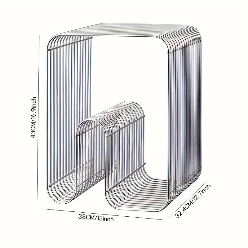 Modern Scandinavian Metal Coffee Table Living Room Furniture Sleek  Side Table Minimalist Storage for Magazines and Books - Buy online at  Vibe In Cart.