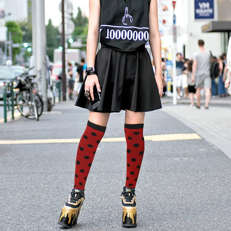 Men's Compression Crew Sports Socks with Nylon Blend