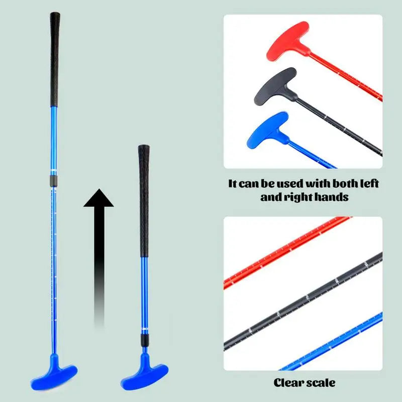 Telescopic Multifunctional Mini Putter Golf Club with Non-Slip Grip