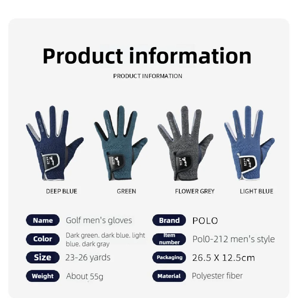 1 Pair Men Winter Warm Fleece Golf Gloves Outdoor Sports Touch Screen Gloves Non-slip Full Fingers Mittens Palm Protection - Buy online at  Vibe In Cart.
