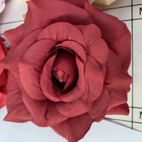 11cm Cotton Artificial Rose Flower Head Decoration