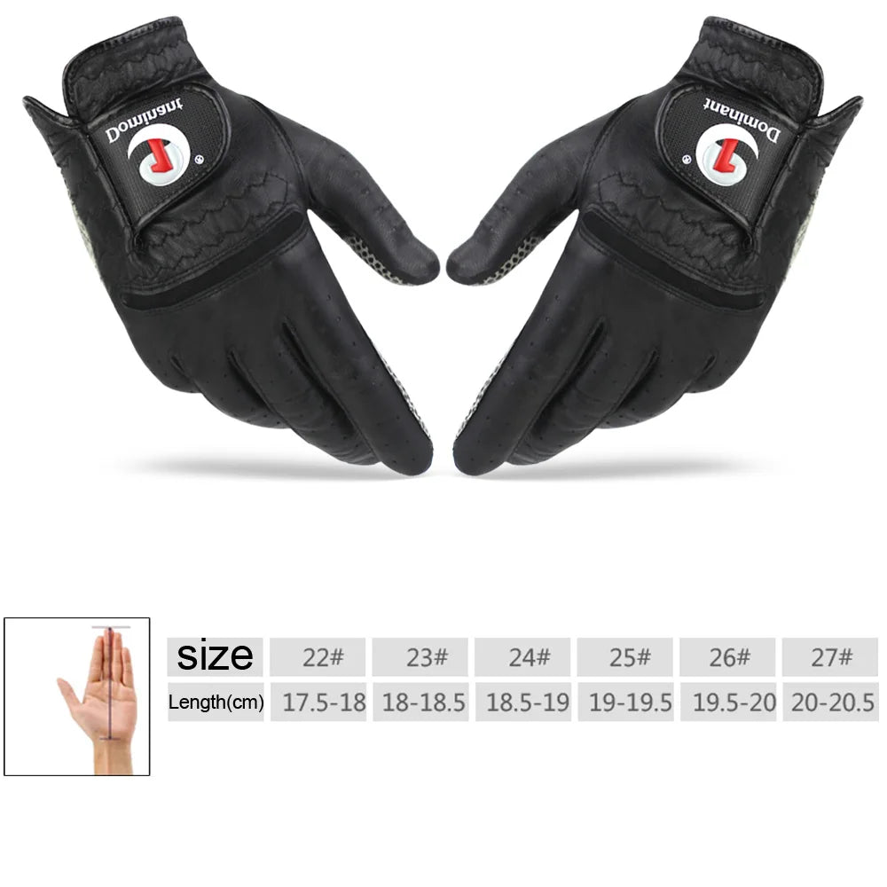 1Pair Men's Golf Gloves Lambskin Soft Fit Sport Grip Durable Gloves Anti-skid Breathable Sports Gloves Fit Left And Right Hand - Buy online at  Vibe In Cart.