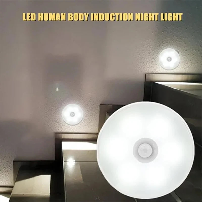 PIR Motion Sensor LED Night Light USB Rechargeable Night Lamp For Kitchen Cabinet Wardrobe Lamp Staircase Wireless Closet Light - Buy online at  Vibe In Cart.