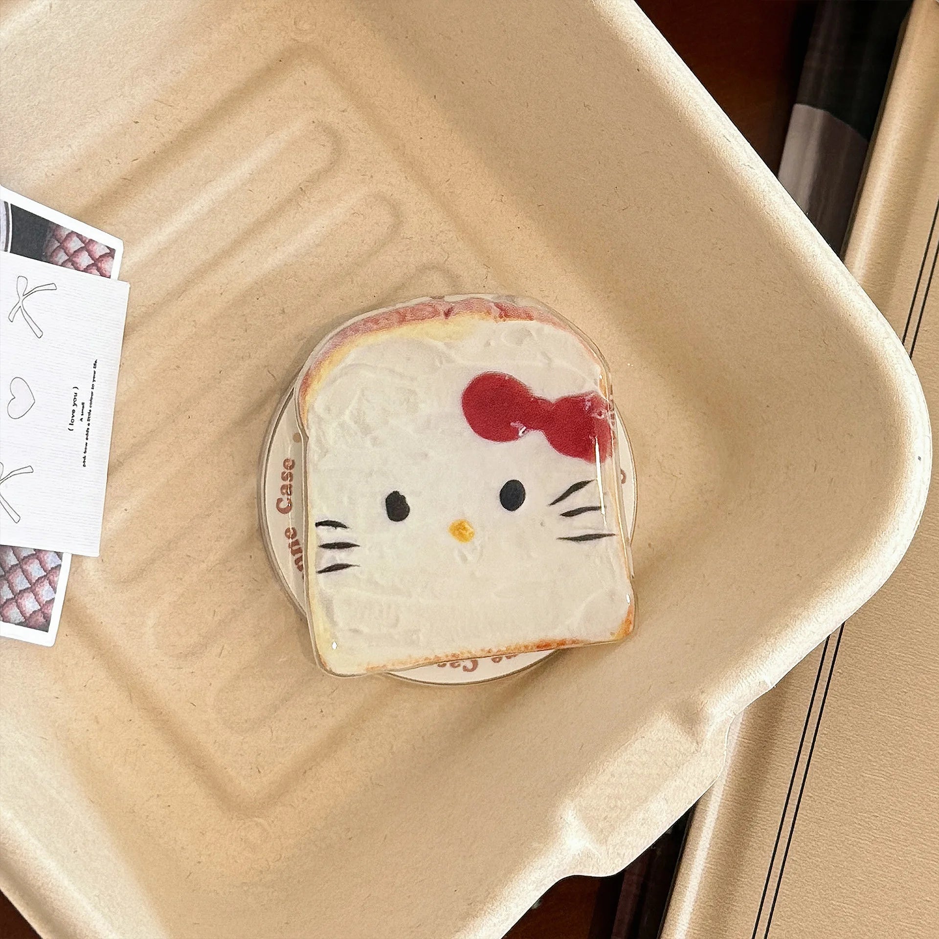 Foldable Magnetic Phone Holder with Cartoon Food Theme