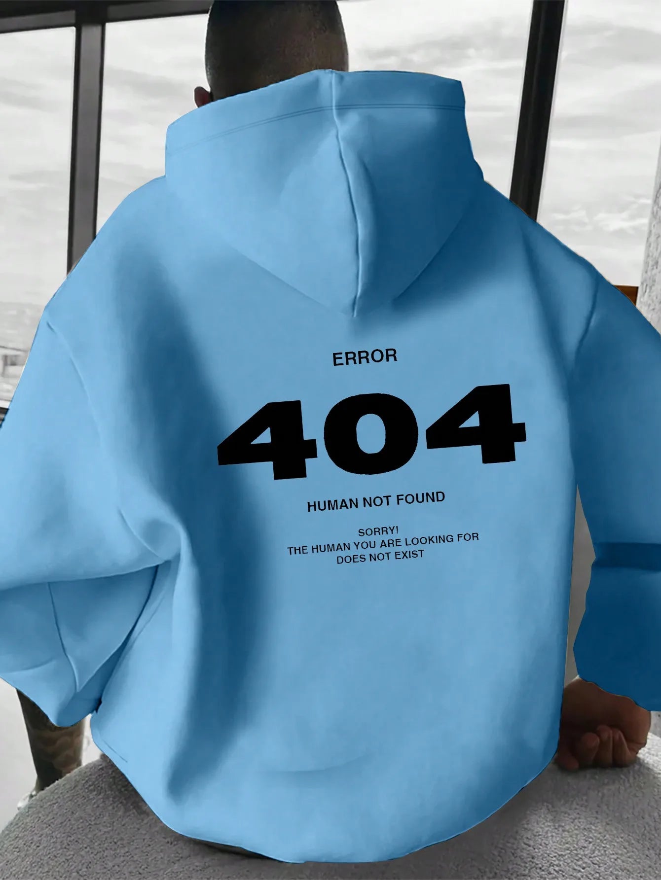 Men's hip-hop hoodie Error 404 Human Not Found Men's hoodie with number print hoodie Sweatshirt - Buy online at  Vibe In Cart.