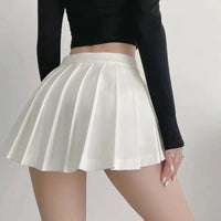Spice girl pleated skirt female pure color small short skirt summer new Korean version JK college wind high waist mini skirt - Buy online at  Vibe In Cart.