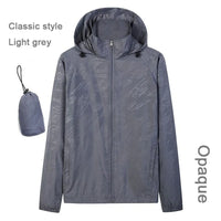 Hooded UV Waterproof Nylon Golf Jacket Unisex Foldable
