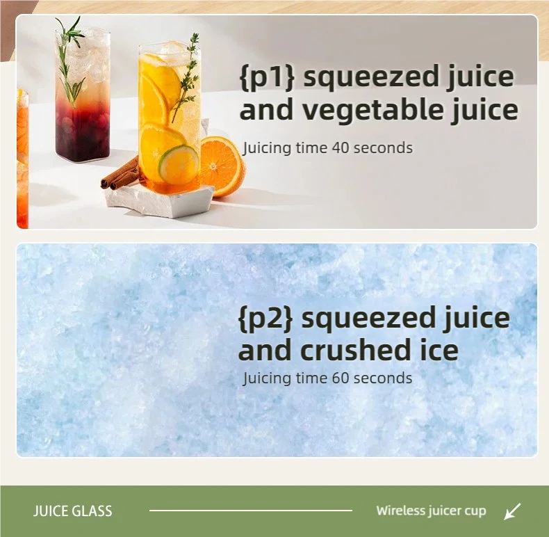 TINSOL New Home Juicer 10 Blades 3000mAh Multifunctional Blender Knob Juicer Ice Crusher  High Juicing Rate Kitchen Tools - Buy online at  Vibe In Cart.