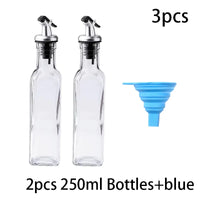 FAIS DU Glass Oil Bottle Olive Oil Dispenser for Kitchen with Silicone Funne Kitchen Seasoning Sauce Vinegar Bottle Kitchen Tool - Buy online at  Vibe In Cart.