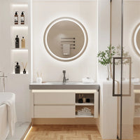 LUVODI Round Illuminate Bathroom Mirror Circle Washroom Toliet Wash Basin Fogless Vanity Mirror Waterproof - Buy online at  Vibe In Cart.