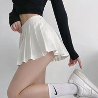 Spice girl pleated skirt female pure color small short skirt summer new Korean version JK college wind high waist mini skirt - Buy online at  Vibe In Cart.
