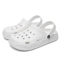 Women's White EVA Flat Sandals Slip-On Anti-Slip Waterproof