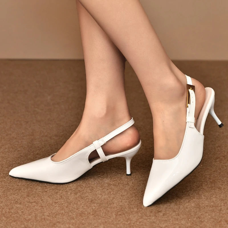 2026 New Summer Pointed Toe Women Sandals Fashion Singbacks Mules Shoes Ladies Elegant Thin Heel Stripper Party Sandalias - Buy online at  Vibe In Cart.