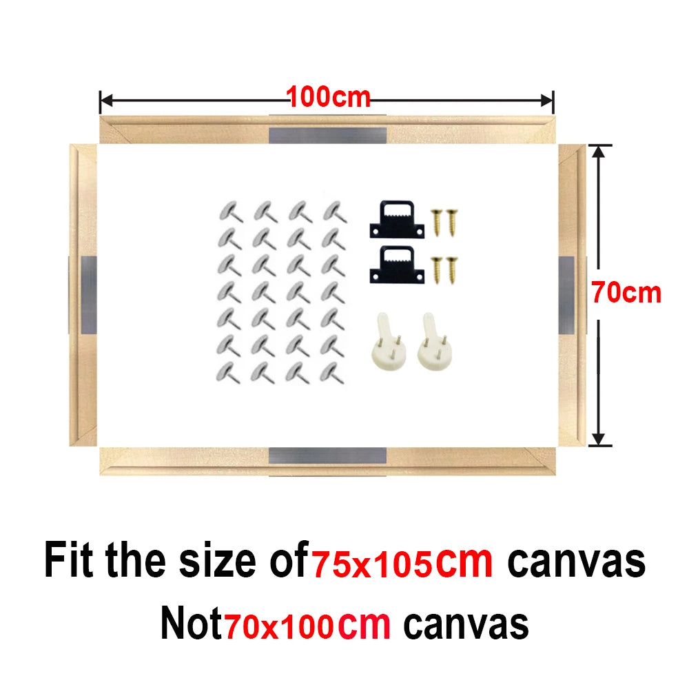 Wooden Rectangular Canvas Frames for 30x40 40x50 50x70 60x90
