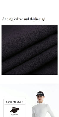 Women's Winter Fleece Golf Pants Thicken Windproof Slim Full Length