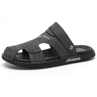 Men's Gladiator Sandals with Rubber Outsole and Buckle Strap