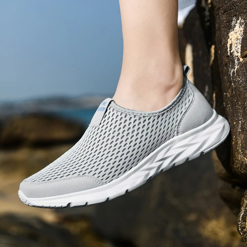 Men's Sneakers Breathable Mesh Men Casual Shoes Outdoor Non-Slip Big Size Loafers Walking Lightweight Male Tennis Shoes - Buy online at  Vibe In Cart.