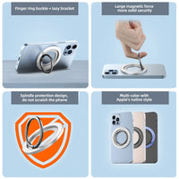 Magnetic Finger Ring Holder with Kickstand for Phones