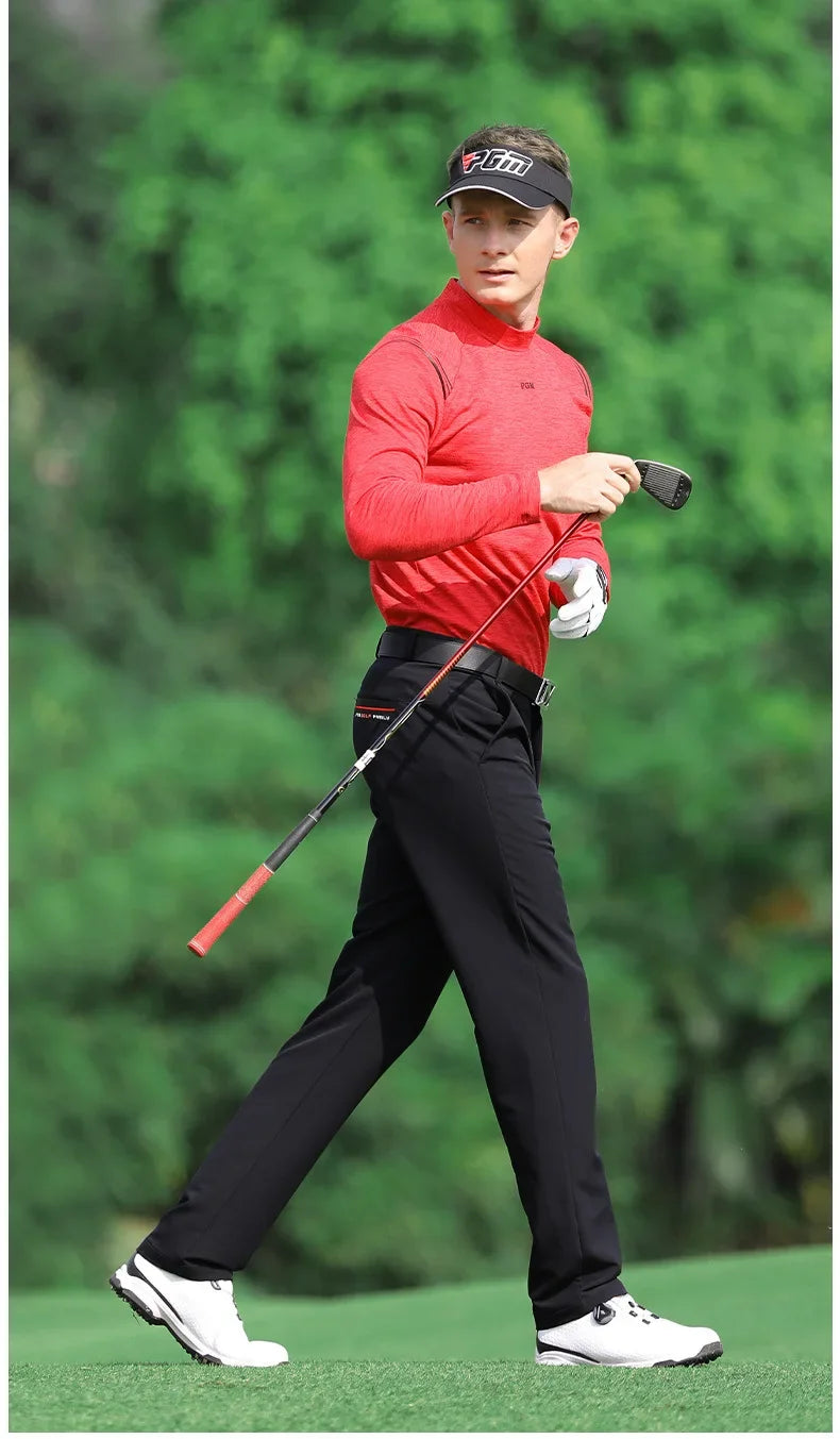 PGM Golf Tennis Men's Long Slim Trousers Spring Autumn High Elastic Sports Wear-resistant Shorts Comfortable Soft Dry KUZ052 - Buy online at  Vibe In Cart.