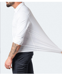 6xl New summer black men's shirt elastic force non-iron long-sleeved business casual shirt solid color mercerized vertical - Buy online at  Vibe In Cart.