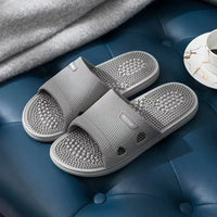 Summer Slippers for Men PVC Massage Non Slip Solid Color Comfortable Durable Bathroom Shoes Cool Pool - Buy online at  Vibe In Cart.