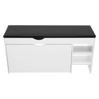 3-Tier Shoe Bench Rack W/Cushioned Seat Hidden Drawers Shoes Storage Cabinet for Home Entrance - Buy online at  Vibe In Cart.