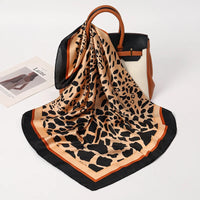 Square Satin Silk Scarf for Women, Casual All Seasons