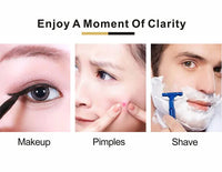 8 Inch Double-Sided Makeup Mirror With 3x-10x Magnification And LED Lights