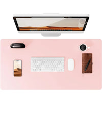 Large Non-Slip PU Leather Office Desk Mat for Mouse and Laptop Pad