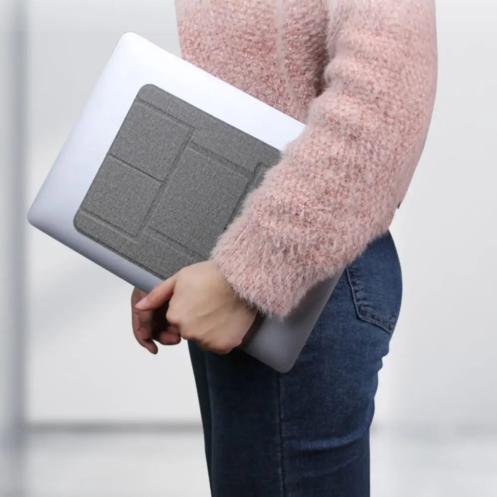 Foldable ABS Plastic and PU Stand for 12-16 Inch Laptops and Tablets