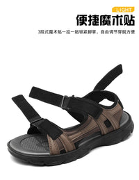 Men's Waterproof Sports Sandals for Hiking and Beach Open Toe Adjustable