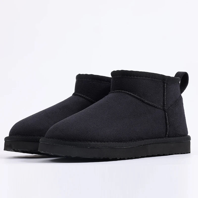 Luxury Winter Short Plush Snow Boots Cotton Shoes New Anti-suede Women Boots Casual Flat Nonslip Cotton Boots Mini Fur Boots - Buy online at  Vibe In Cart.