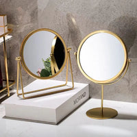 360 Degrees Rotate Iron Desktop Mirror Texture Ladies Makeup Mirror Creative Iron Mirror Strong Sense Of Style - Buy online at  Vibe In Cart.