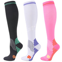 Knee-High Unisex Compression Socks for Varicose Veins 20-30 mmHg for Running and Cycling