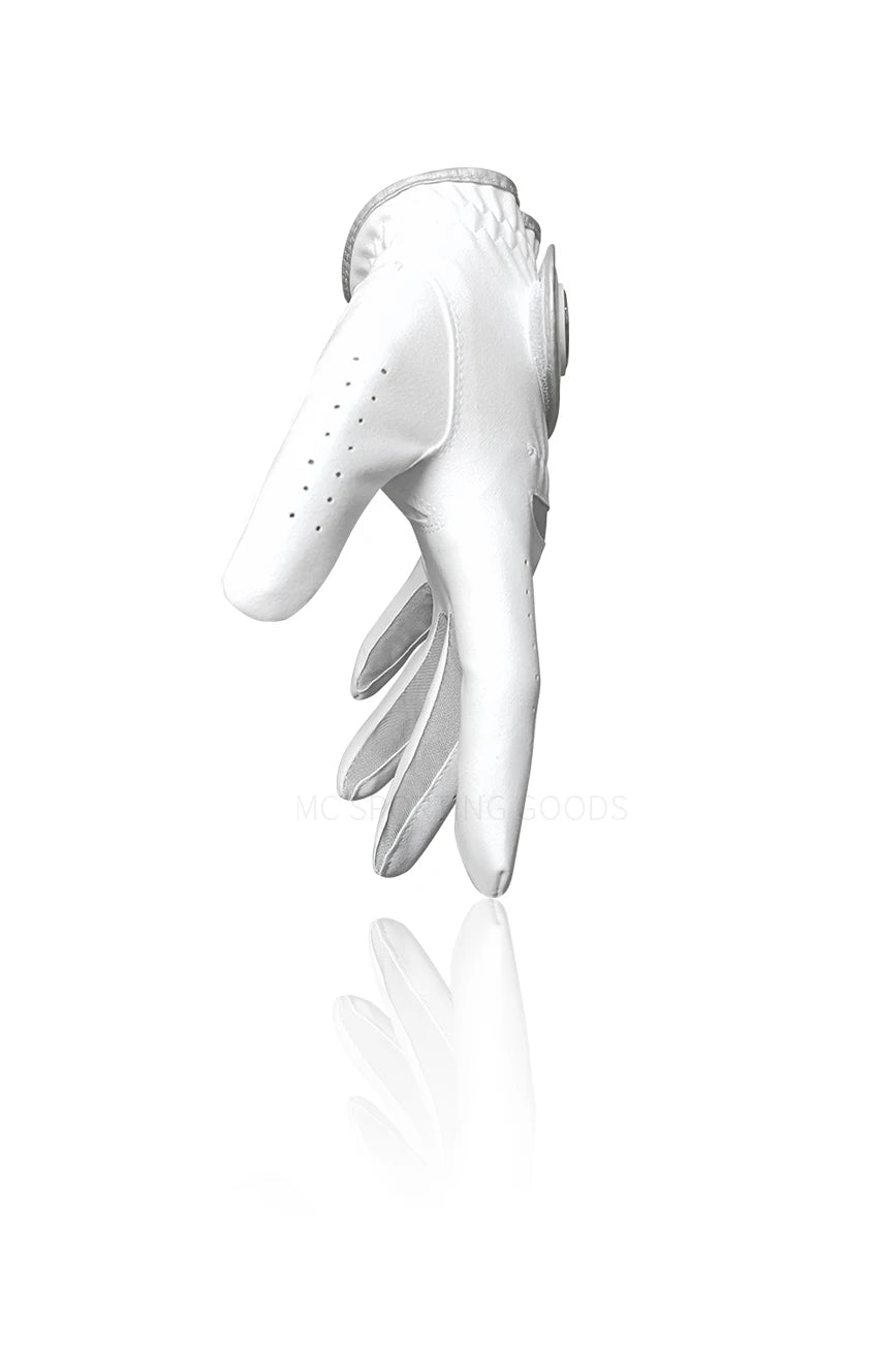 1pc Men Golf Glove Micro Soft Fabric Breathable Comfortable Fitting With Magnetic Marker Replaceable For Golfers White - Buy online at  Vibe In Cart.