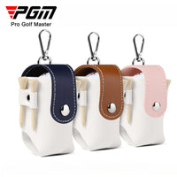 PU Golf Waist Bag Clip with Magnetic Buckle and Ball Storage
