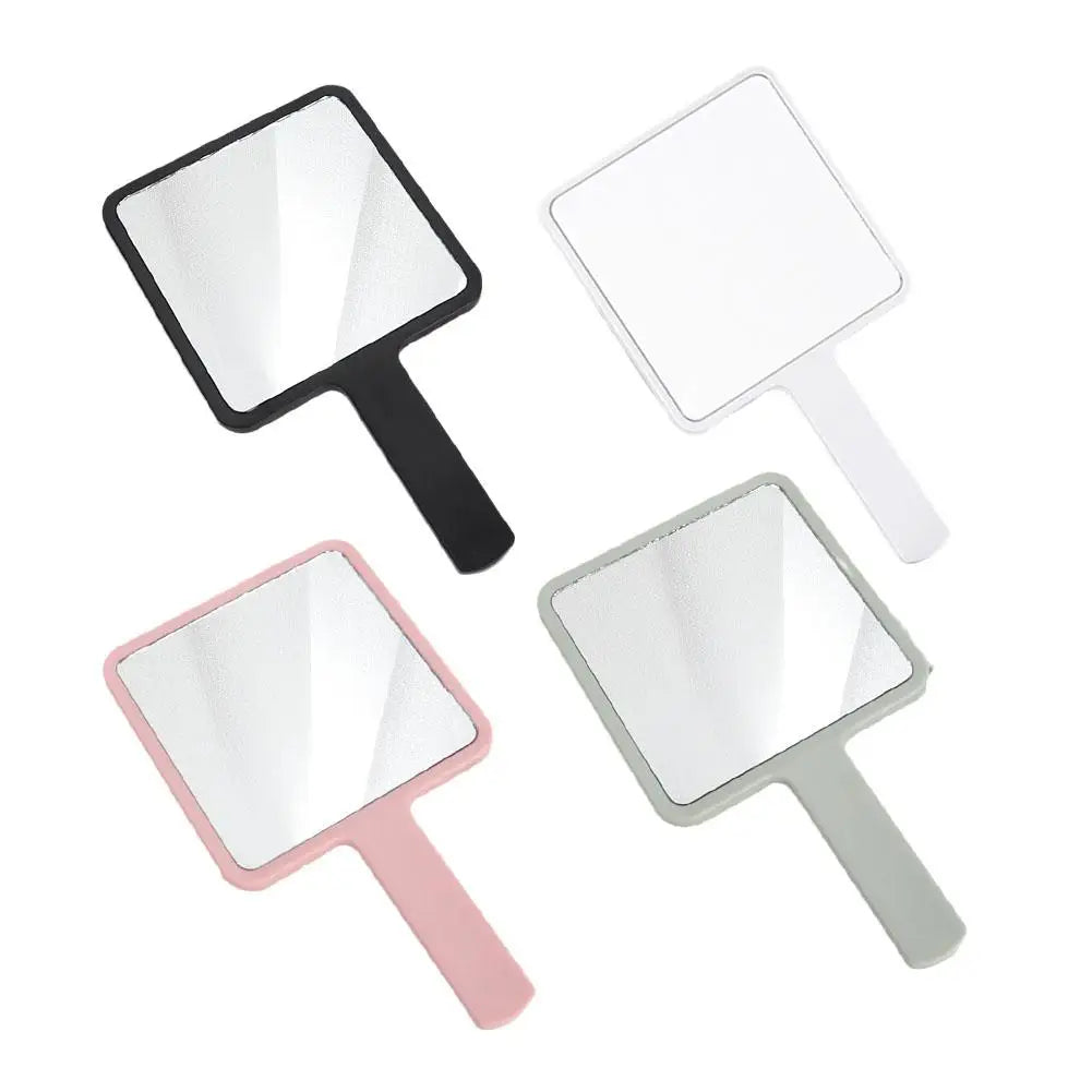 Handheld Makeup Mirror Square Makeup Vanity Mirror With Handle Hand Mirror SPA Salon Compact Mirrors - Buy online at  Vibe In Cart.