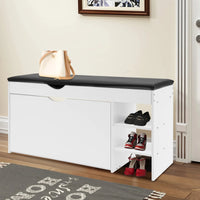 3-Tier Shoe Bench Rack W/Cushioned Seat Hidden Drawers Shoes Storage Cabinet for Home Entrance - Buy online at  Vibe In Cart.