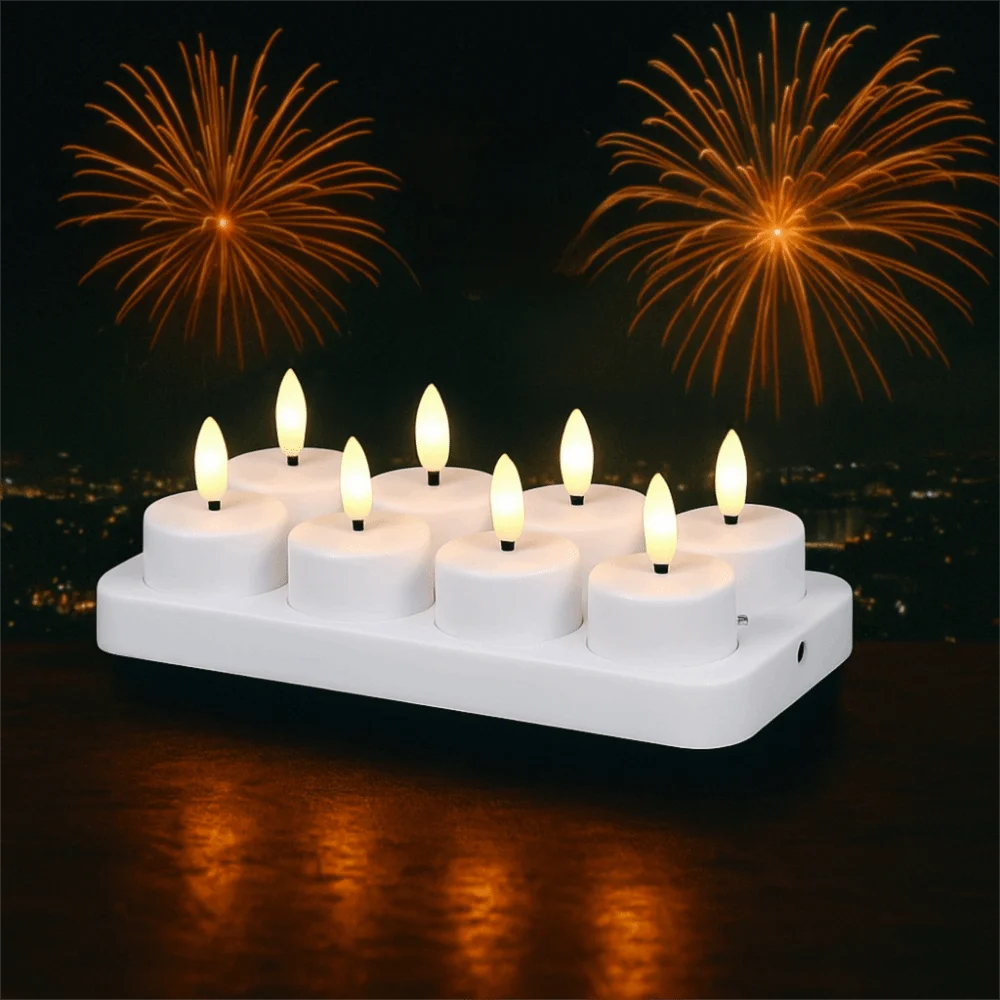4-12Pcs LED Flameless Candle Light Battery Operated LED Creative Candles Tea Lights Halloween Christmas Party Decor Candle Light - Buy online at  Vibe In Cart.