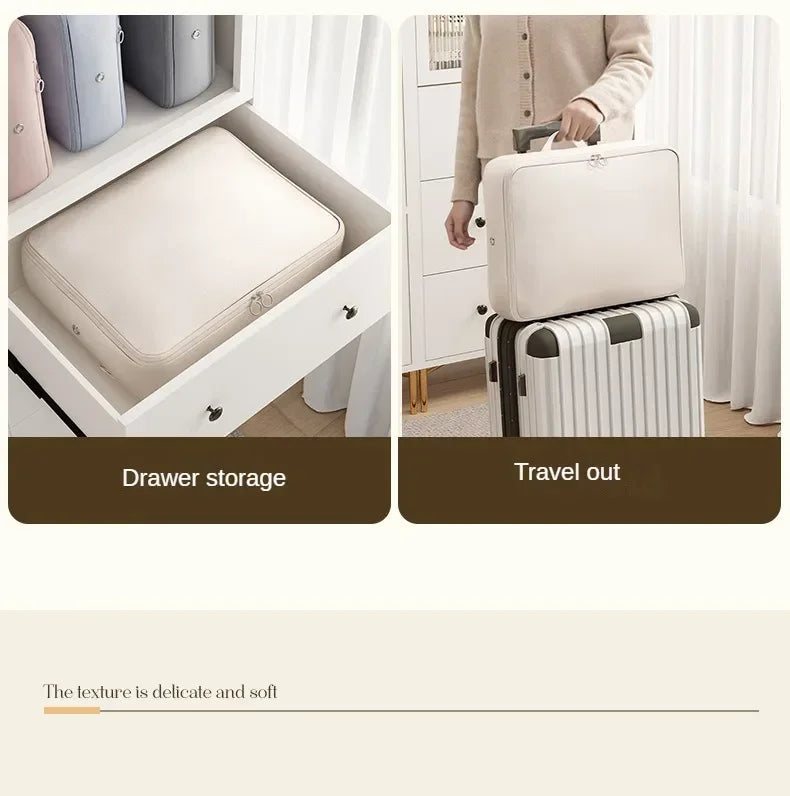 Foldable Polyester Compression Packing Bag for Clothes and Travel Storage, 1-10 Pieces