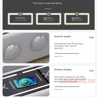 MANBAS Modern Scientific Cloth Sectional Sofa Set with Chaise Lounge, Bluetooth Speakers, and USB Charging Ports for Living Room - Buy online at  Vibe In Cart.