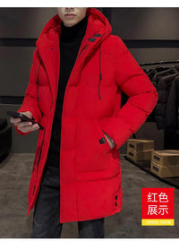 New Winter Men's Hooded Long Cotton Jacket, Thickened Warm Parka, Plus Sizes M-8XL - Buy online at  Vibe In Cart.