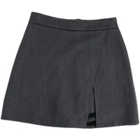 2025 Black Grey Irregular Skirt A-line Women High Waist Skirt Korean Fashion Zipper All Matched Shorts Skirts vintage for women - Buy online at  Vibe In Cart.