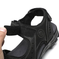 First-Layer Cowhide Men's New Fashion Open-Toe Casual Men's Summer Sandals, Adjustable Non-Slip, Comfortable Soft-Soled Beach Sh - Buy online at  Vibe In Cart.