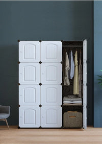1pc/New Wardrobe Simple Cloth Wardrobe Clothes Storage Cabinet Rental House Plastic Assembly Dormitory Fabric Wardrobe Cabinet - Buy online at  Vibe In Cart.