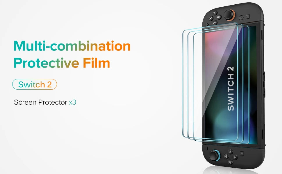 Screen Protector Tempered Glass For Switch Nintendo 2 With Joystick Cap Accessories Protector For Switch Nintendo 2 - Buy online at  Vibe In Cart.